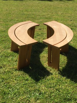 Vintage Benches by Pierre Chapo, 1973, Set of 2-EVQ-2040473