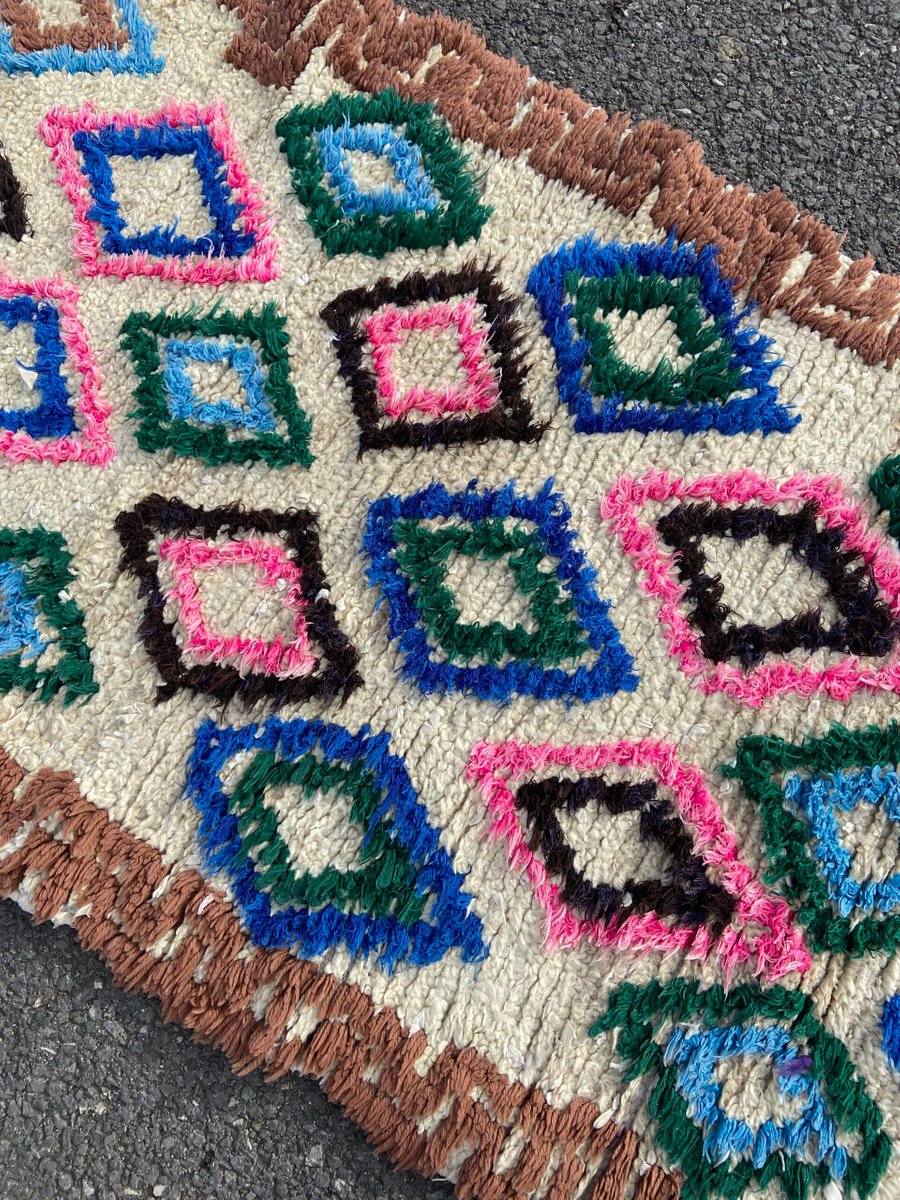 Vintage Berber Carpet Azilal, 1980s