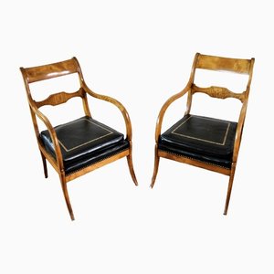 Vintage Biedermeier Armchairs, Set of 2-IYX-1329111