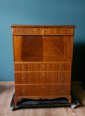 Vintage Biedermeier Swedish Secretary-KDW-1730486