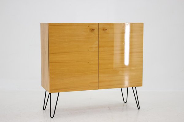 Vintage Birch & Iron Cabinet, 1970s-TZ-1296237