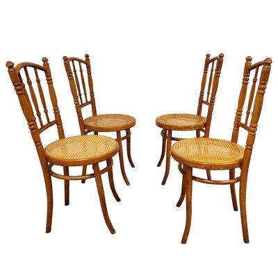 Vintage Bistro Chairs, 1950s, Set of 4-IRH-865956