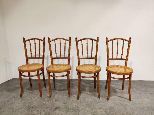 Vintage Bistro Chairs, 1950s, Set of 4-IRH-865956