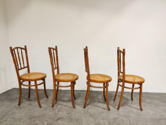 Vintage Bistro Chairs, 1950s, Set of 4-IRH-865956