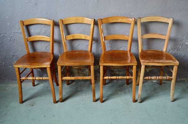 Vintage Bistrot Chairs, Set of 4-AIU-1066697