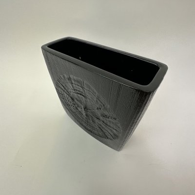 Vintage Black Ceramic Vase from Rosenthal, 1960s-BGP-1721189