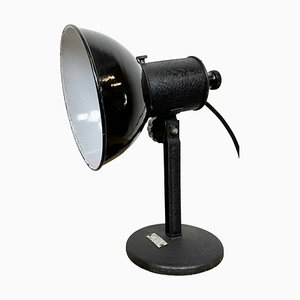 Vintage Black Enamel Table Lamp, 1950s-CGF-1718312