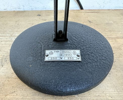 Vintage Black Enamel Table Photo Lamp, 1950s-CGF-1703649