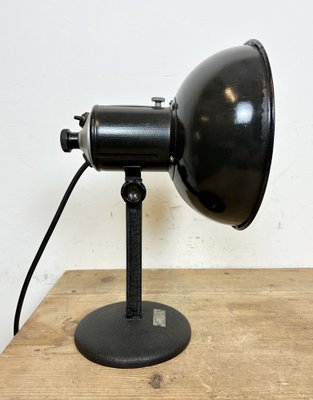 Vintage Black Enamel Table Photo Lamp, 1950s-CGF-1703649