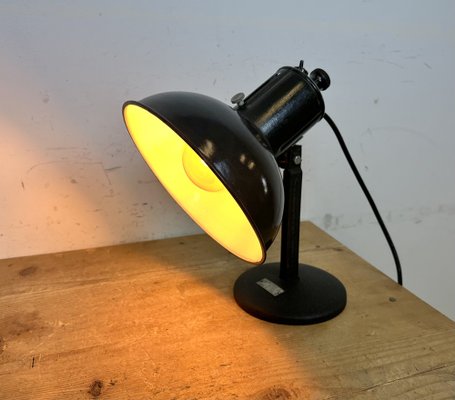 Vintage Black Enamel Table Photo Lamp, 1950s-CGF-1703649