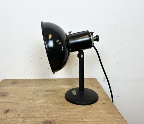 Vintage Black Enamel Table Photo Lamp, 1950s-CGF-1703649