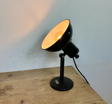 Vintage Black Enamel Table Photo Lamp, 1950s-CGF-1703649