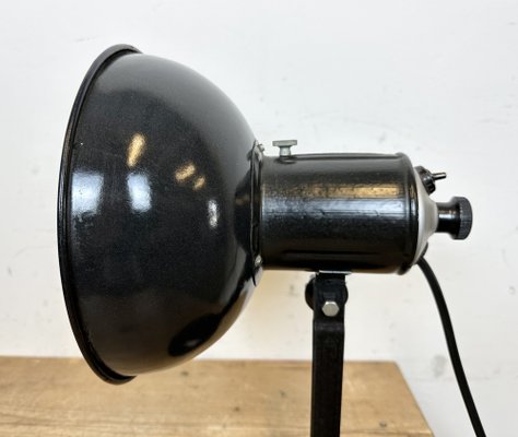 Vintage Black Enamel Table Photo Lamp, 1950s-CGF-1703649