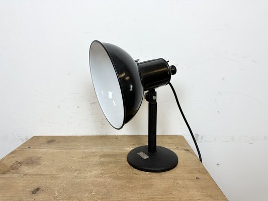 Vintage Black Enamel Table Photo Lamp, 1950s-CGF-1703649