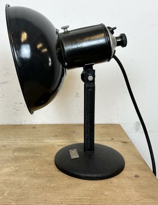 Vintage Black Enamel Table Photo Lamp, 1950s-CGF-1703649