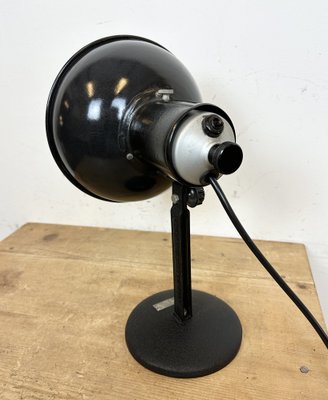 Vintage Black Enamel Table Photo Lamp, 1950s-CGF-1703649