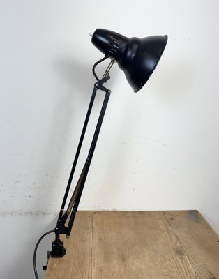 Vintage Black Italian Architect Table Lamp, 1970s-CGF-2043816