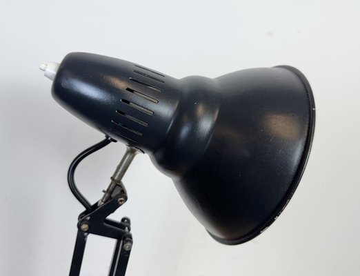 Vintage Black Italian Architect Table Lamp, 1970s-CGF-2043816