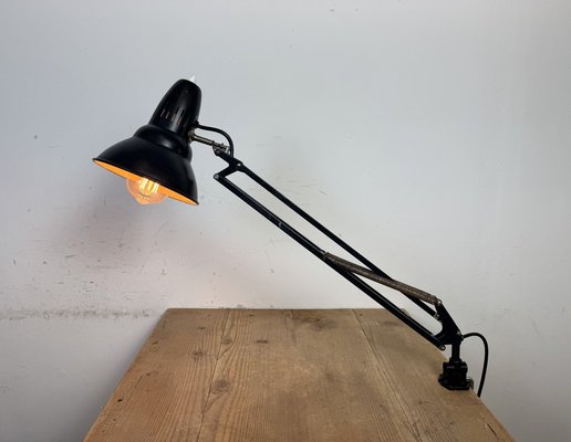 Vintage Black Italian Architect Table Lamp, 1970s-CGF-2043816