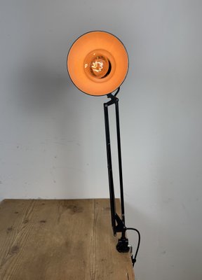 Vintage Black Italian Architect Table Lamp, 1970s-CGF-2043816