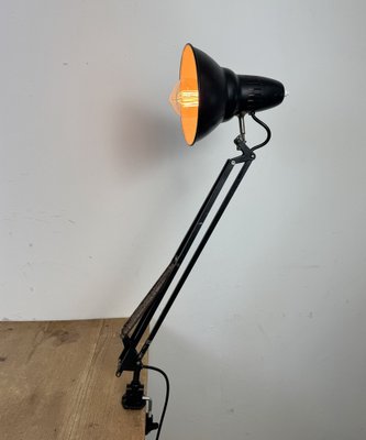 Vintage Black Italian Architect Table Lamp, 1970s-CGF-2043816