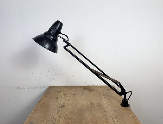 Vintage Black Italian Architect Table Lamp, 1970s-CGF-2043816