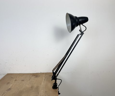 Vintage Black Italian Architect Table Lamp, 1970s-CGF-2043816