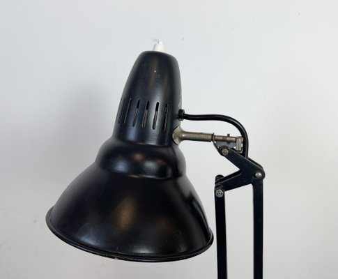 Vintage Black Italian Architect Table Lamp, 1970s-CGF-2043816