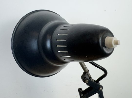 Vintage Black Italian Architect Table Lamp, 1970s-CGF-2043816