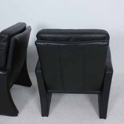 Vintage Black Leather Chair-HJY-1716317