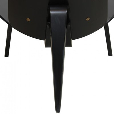 Vintage Black Shell Chair in Black Leather by Hans Wegner, 2000s-MTD-1746785