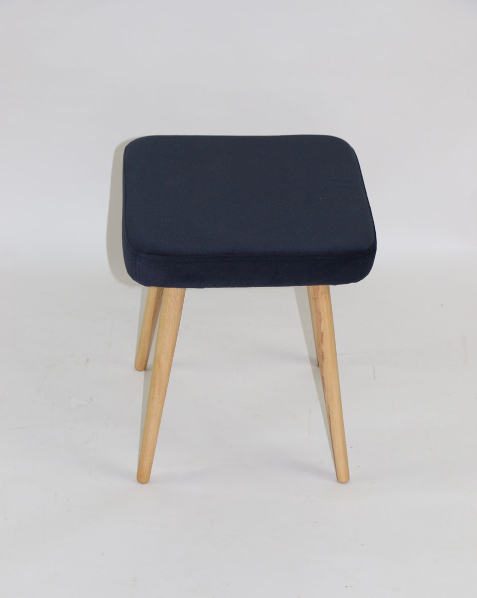 Vintage Black Stool, 1970s