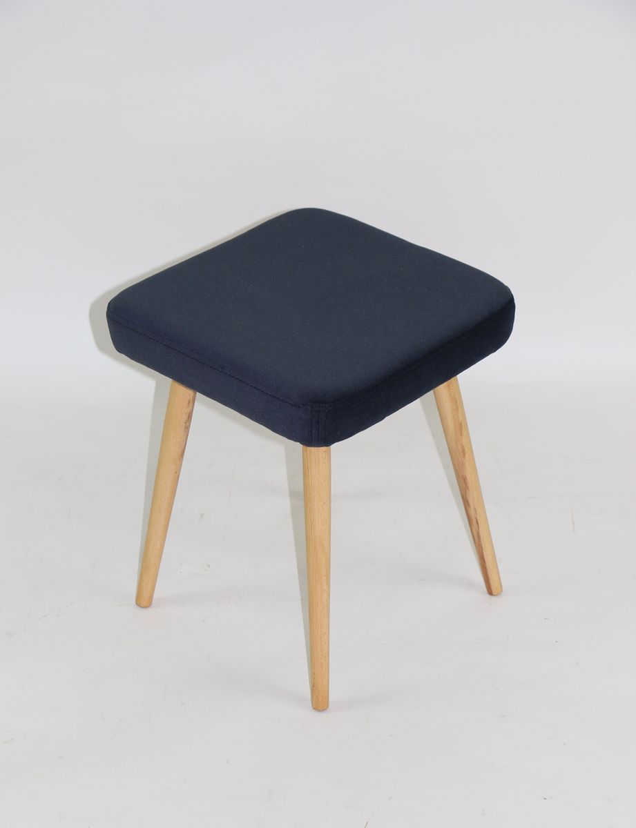 Vintage Black Stool, 1970s