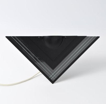 Vintage Black Triangle Wall Lamps from Herda, 1980s, Set of 2-IXK-1788023