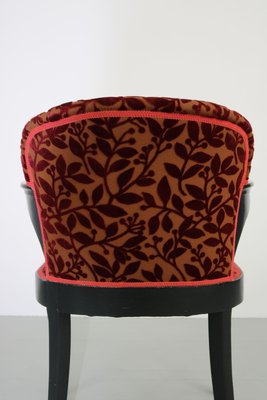 Vintage Black Upholstered Armchair, 1930s-AA-1314138