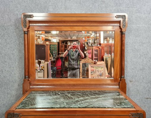 Vintage Blond Mahogany Drust of Psyche Dresser, 1880s-MWB-1320031