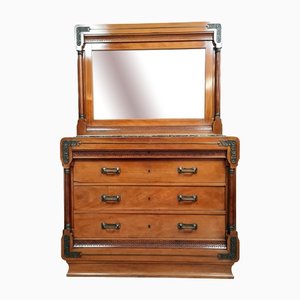 Vintage Blond Mahogany Drust of Psyche Dresser, 1880s-MWB-1320031