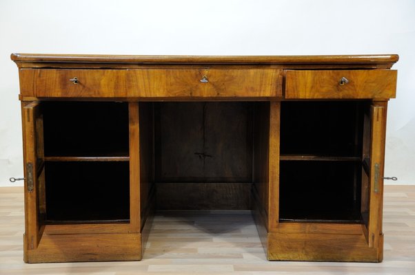 Vintage Blond Walnut Desk-GAP-646659