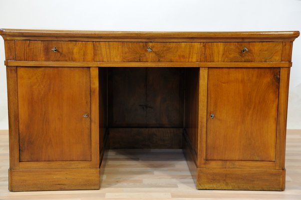 Vintage Blond Walnut Desk-GAP-646659