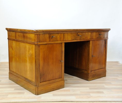 Vintage Blond Walnut Desk-GAP-646659