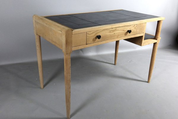 Vintage Blonde and Black Desk-WSV-1720585