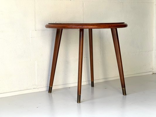 Vintage Blonde and Brown Coffee Table, 1950s-ALG-1348994