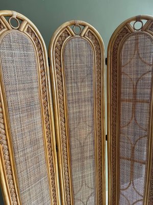 Vintage Blonde Rattan Screen-IZA-1744928