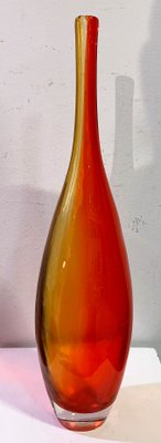 Vintage Blowed Toned Glass Vase-IKW-1138825