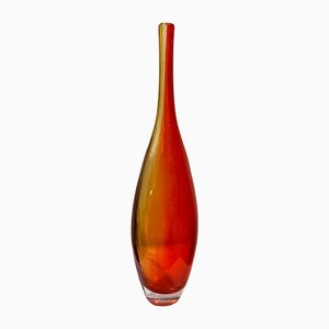 Vintage Blowed Toned Glass Vase-IKW-1138825