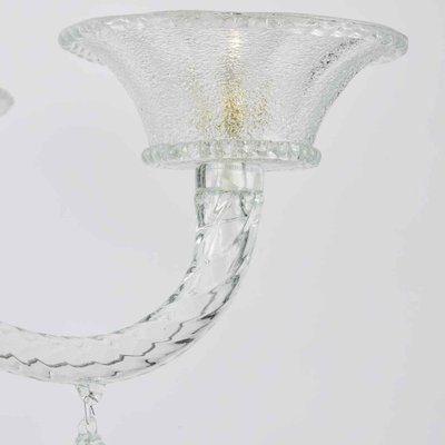 Vintage Blown Glass Chandelier, 1940s-TBU-2038135