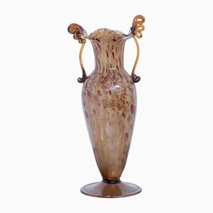 Vintage Blown Murano Glass Vase by Fratelli Toso, 1920s-RCE-1160928