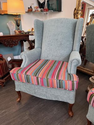 Vintage Blue Armchair, 1940s-SEI-1817674