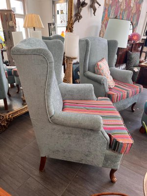 Vintage Blue Armchair, 1940s-SEI-1817674