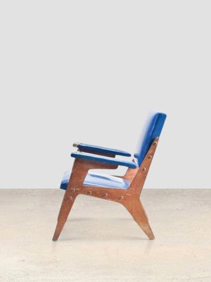 Vintage Blue Armchair-LYU-1805860